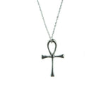 luan ankh symbol pendant small in silver on a silver chain